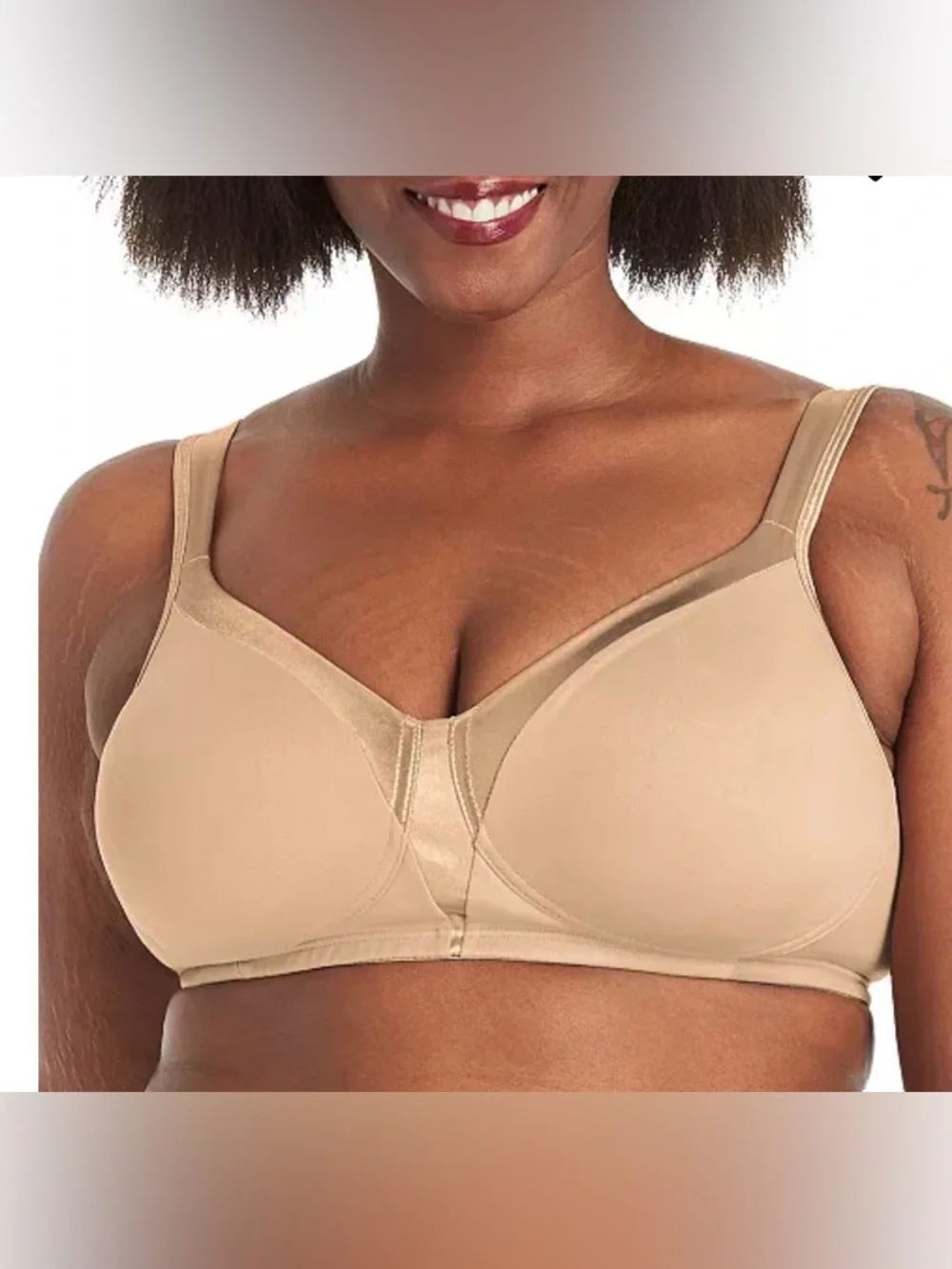 Playtex 18 Hour Sleek & Smooth Wireless Bra. 4803 Nude